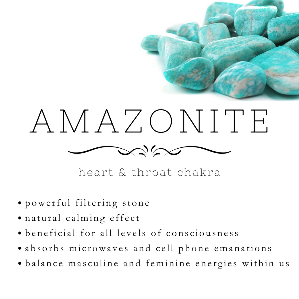 Amazing Amazonite, Rose Quartz & Blue Apatite 925 SS Pendant Necklace 18" - Picture 6 of 8